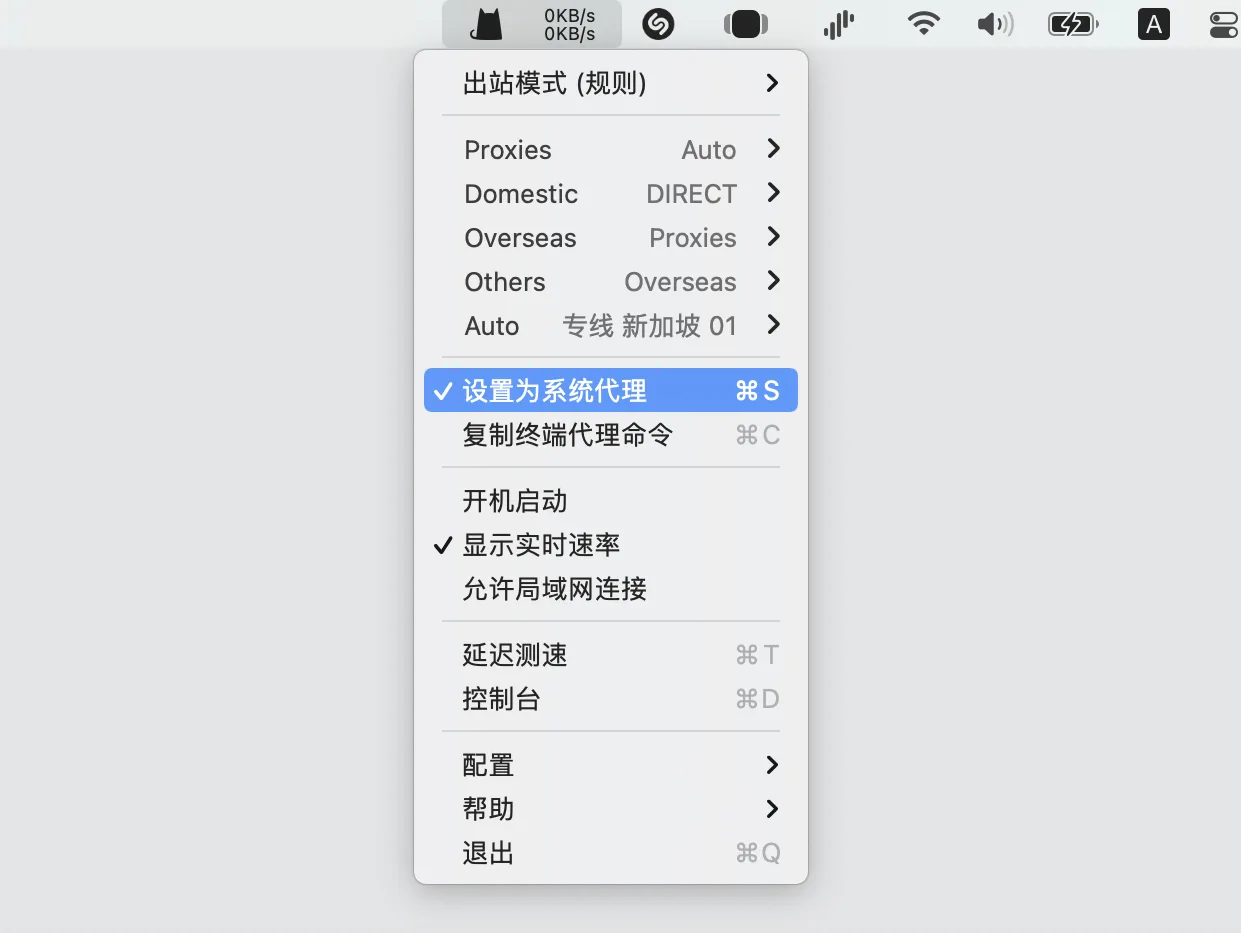 ClashX (macOS) 快速指南(下载及配置使用教程) - 12 set system