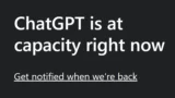 ChatGPT is at capacity right now error fix