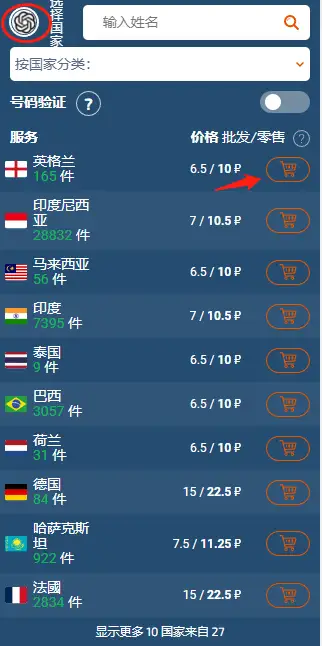 最新国内注册ChatGPT教程&常见问题 - 16 buy phone number