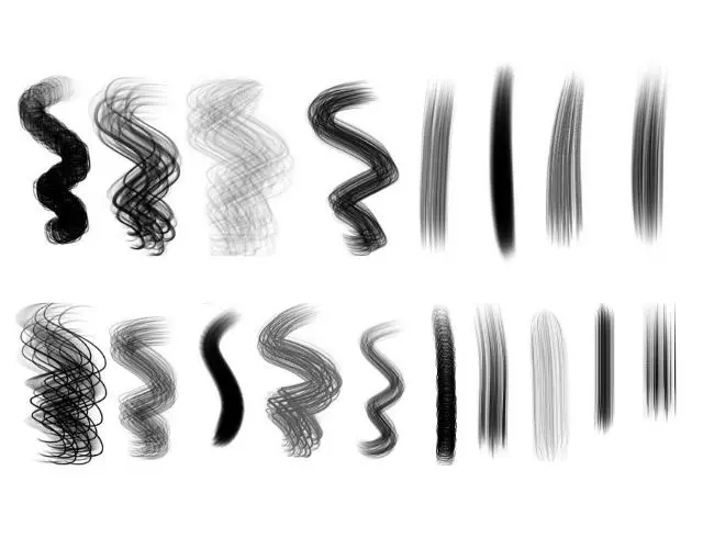 800+ 免费的 Procreate 笔刷下载 - 25 FREE HairBrush Set