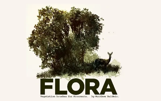 800+ 免费的 Procreate 笔刷下载 - 29 Flora Vegetation brushes for Procreate