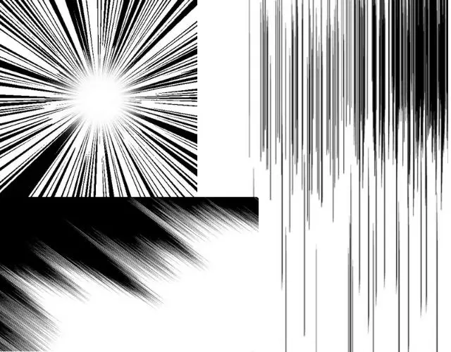 800+ 免费的 Procreate 笔刷下载 - 21 Simple manga motion speed lines brush