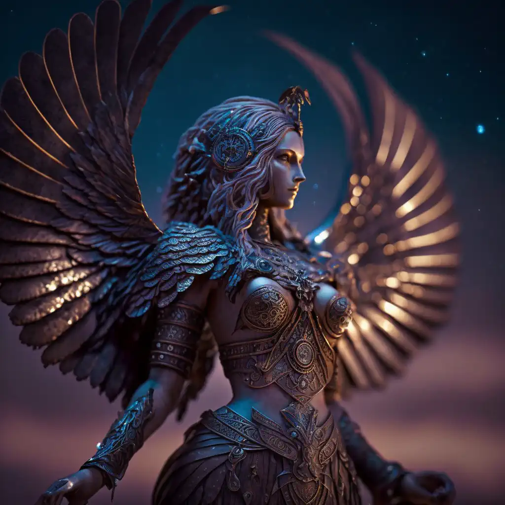让ChatGPT成为Midjourney提示生成器 - 4 ancient goddess