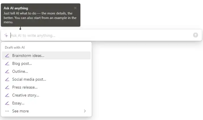 Notion AI 简介&使用快速指南 - 6 ask ai anything