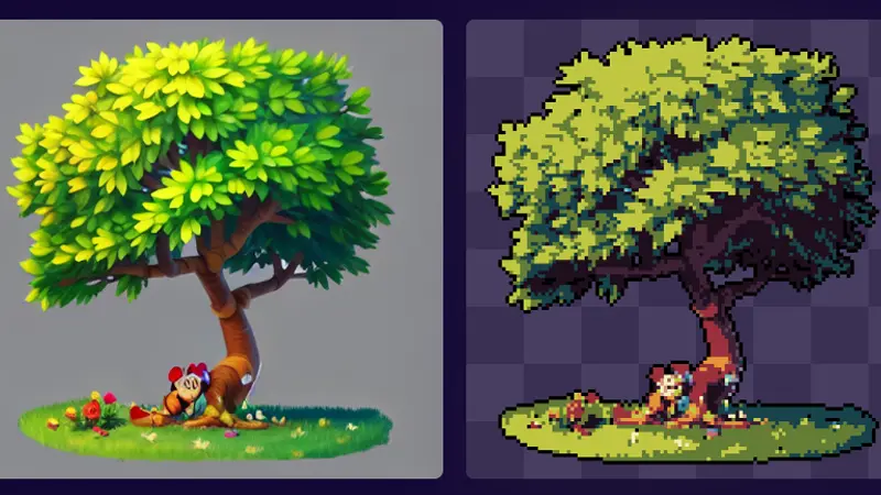 image to pixel art