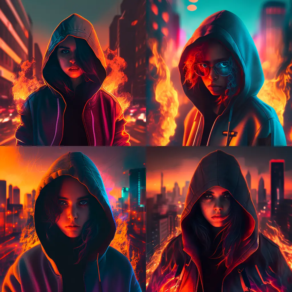kerry A cool girl wearing a hoodie looking into the camera city adb82203 7fff 4af9 a810 b458239e6833