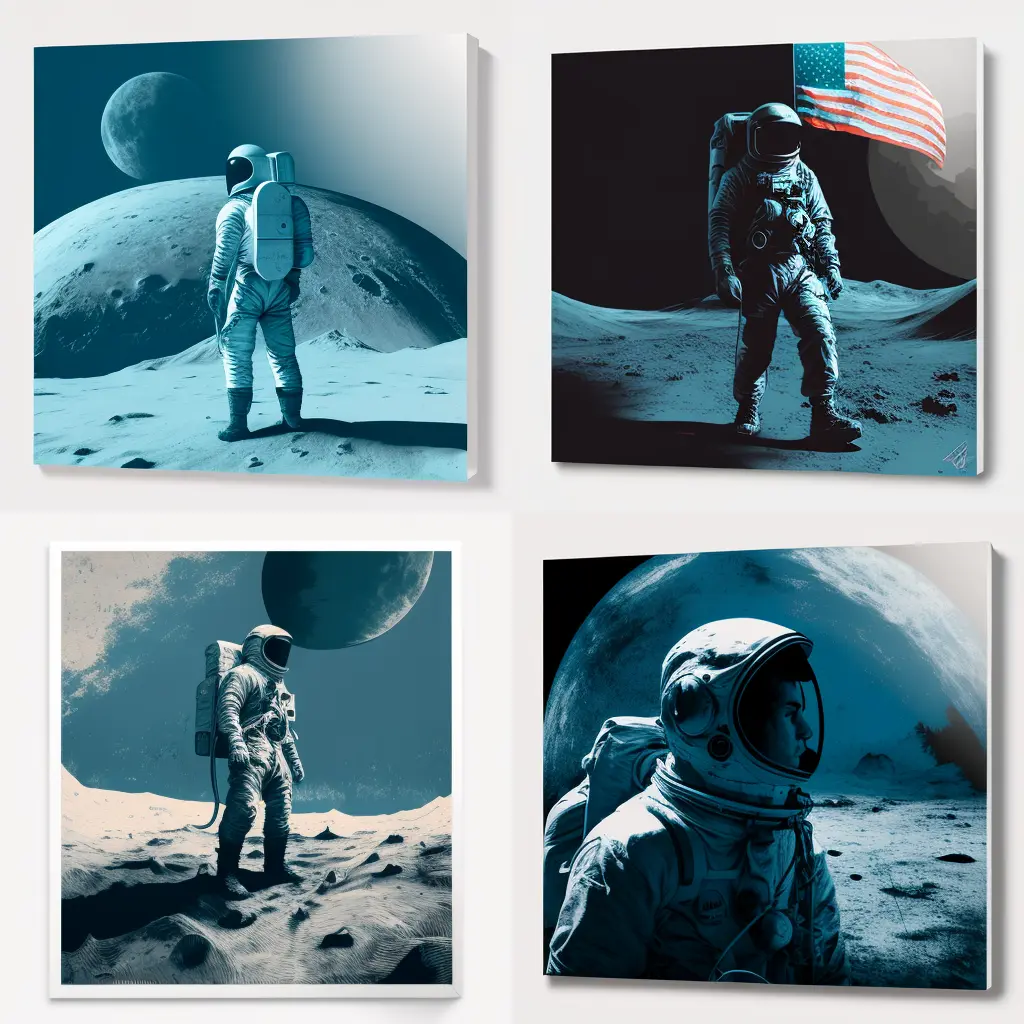 kerry First man on the moon duotone blue and grey eccde77f 45e8 424f aefb 2a9ddcff82a5