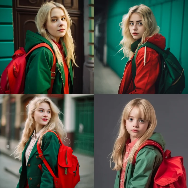 Midjourney 提示词(prompt)应该怎么写? - 17 kerry a beautiful girl blond hair wearing a green jacket with a 9aa37b19 2d48 430b 967d c94aa4a0468a