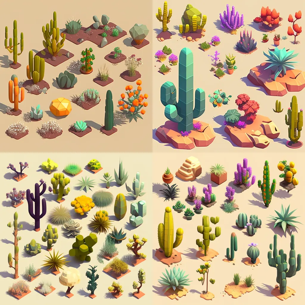 kerry plants in the desert sprite sheet3d 32 bit isometric 3b738fbc 0735 4a68 80b9 38f265cd21a0