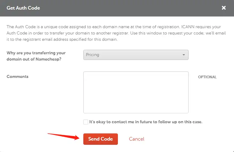 如何把域名从Namecheap转移到Namesilo - 5 namecheap get auth code