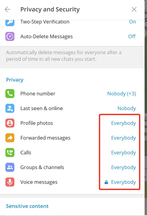 Telegram被陌生人私聊,被拉群怎么办?全TM是广告 - 2 telegram privacy