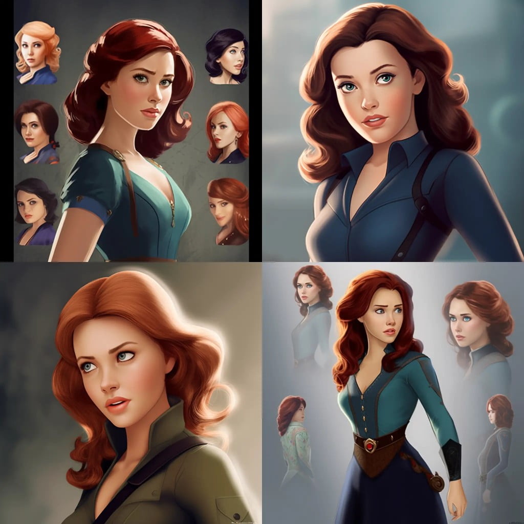 Midjourney+InsightFaceSwap插件换脸初体验 - 5 kerry female disney character fe7796f4 5a3d 44de b4e7 cc8f864e4974