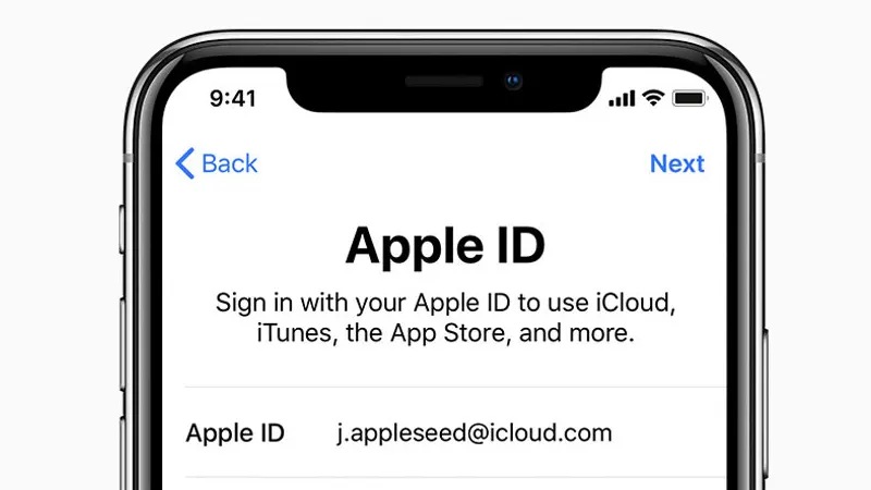 register apple id
