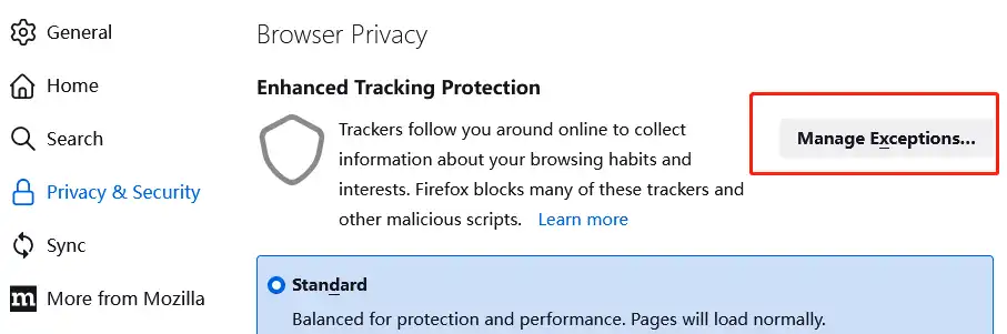 Google Admob 无法访问收款信息页面 - 4 firefox manage