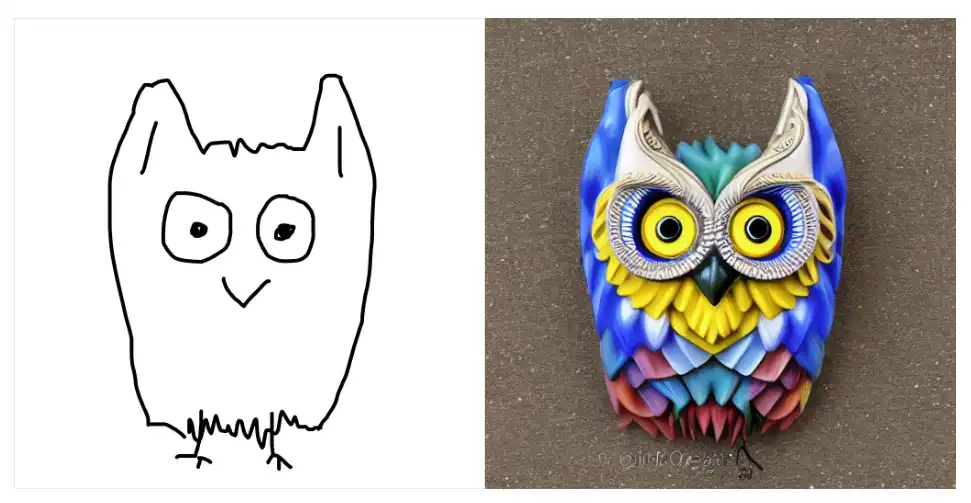 5个免费的AI绘画网站 - 4 goofy owl