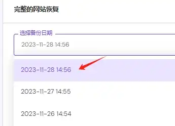 不小心把自己数据库删掉了 - 4 choose database backup date 2