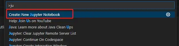 create new jupyter