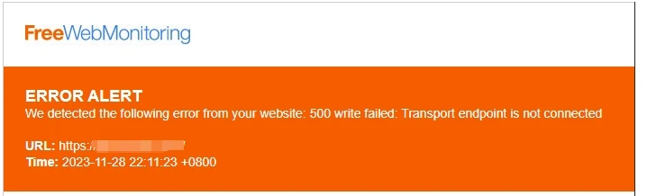 一个免费的监控你网站状态的网站 - 3 freemonitor error alert