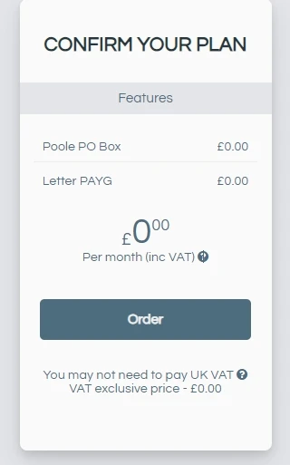 免费申请 UK Postbox 英国地址以及转运 Wise 实体卡回国记录 - 5 confirm order