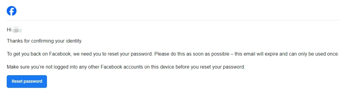 Facebook 账号被盗找回记录 - 7 reset fb password 7