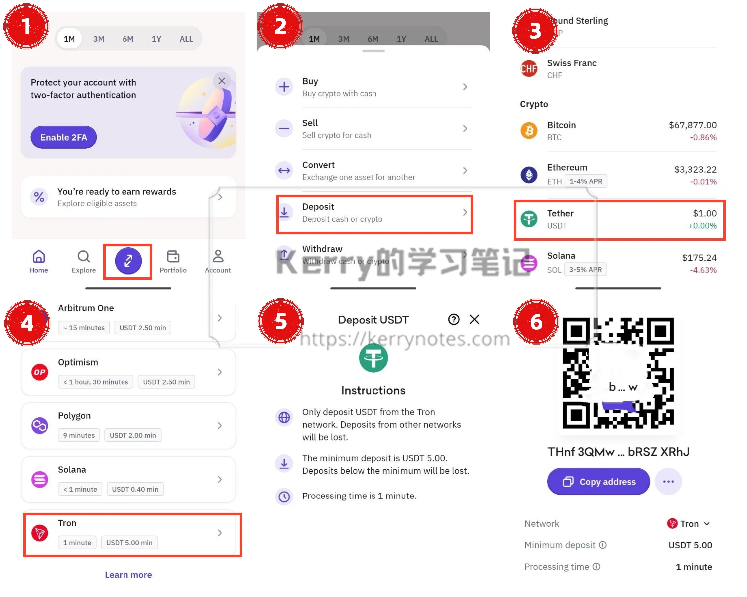 Kraken 海妖入金、交易以及出金法币教程 - 5 kraken app deposit watermark