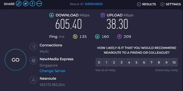 青云梯机场怎么样? | IPLC专线机场,稳定运营4年 - 13 qyt speedtest sg 2238