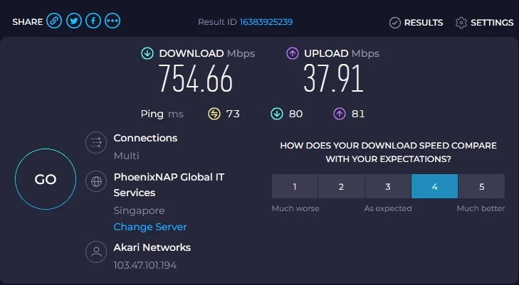XX-AI 机场怎么样? | 中转&专线机场 - 13 xxai sg speedtest 0159