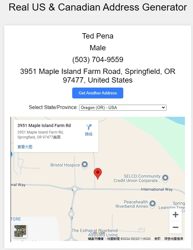 如何获得一个真实的美国地址 - 2 real us address generator
