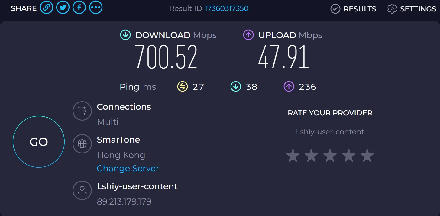 闪狐云机场怎么样?| BGP + IPLC + Trojan 高端机场 - 2 foxyun speedtest hk