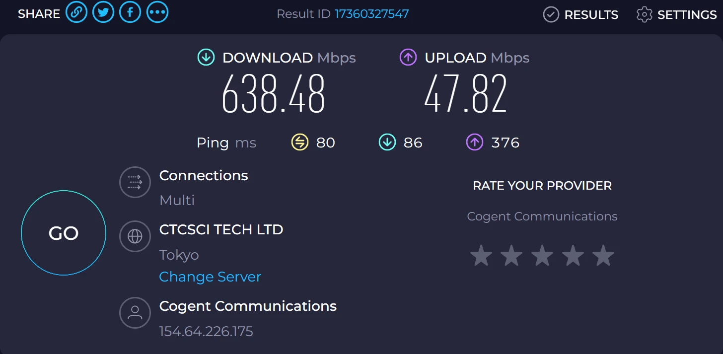 闪狐云机场怎么样?| BGP + IPLC + Trojan 高端机场 - 4 foxyun speedtest jp