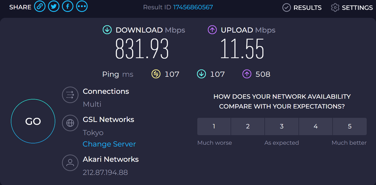 okanc 机场怎么样? | IEPL 专线,定位流媒体用户 - 8 okunc speedtest jp