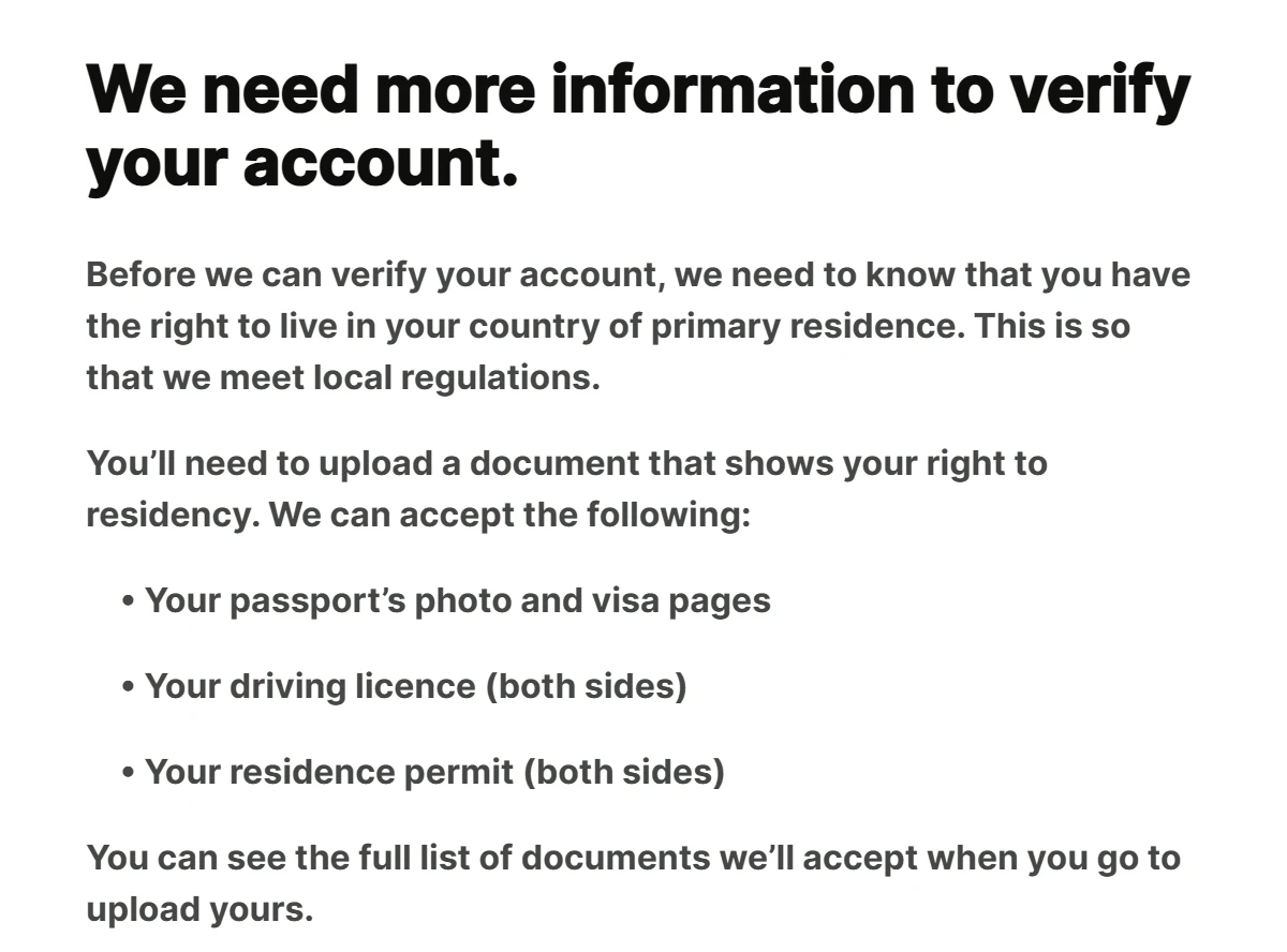我把 Wise 的地址从英国改回国内了 - 2 wise verify your account